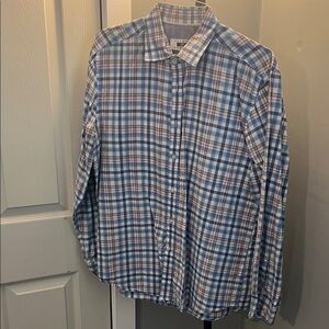 J. Crew Blue and Pink Plaid Casual Shirt